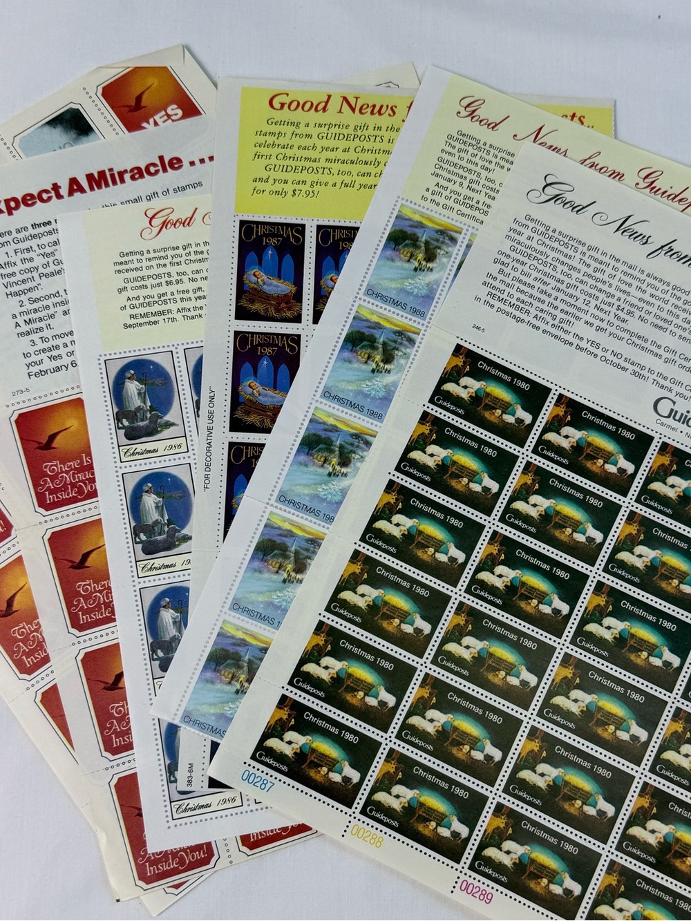 Vintage Guideposts Collectible Christmas “Cinderella” Stamps